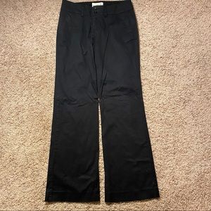 Old Navy pants dress work wide leg flare black 6